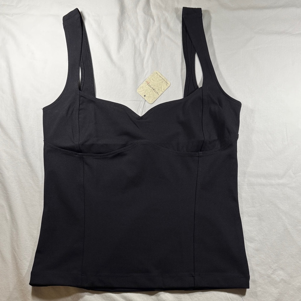 Free People Elegant Black Women's Tank Top